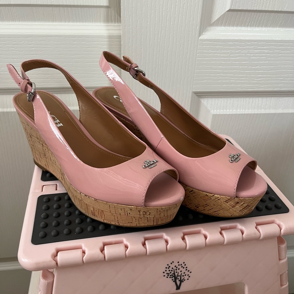 Pink Coach Wedges 💖